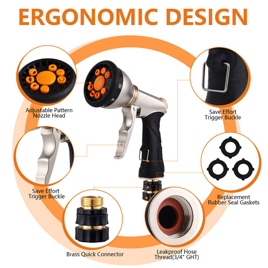 AquaForce™ 9-Mode High-Pressure Garden Spray Gun
