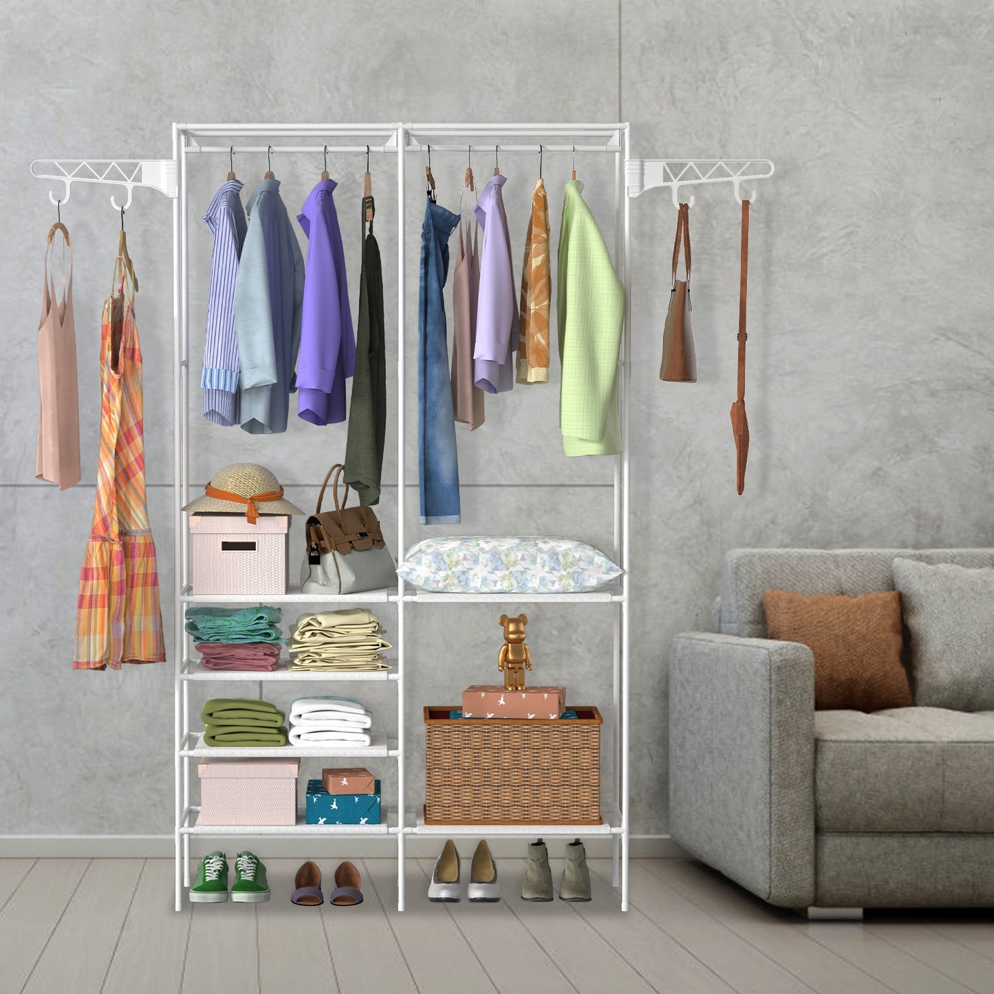 SpaceRack™ Freestanding Closet Organizer
