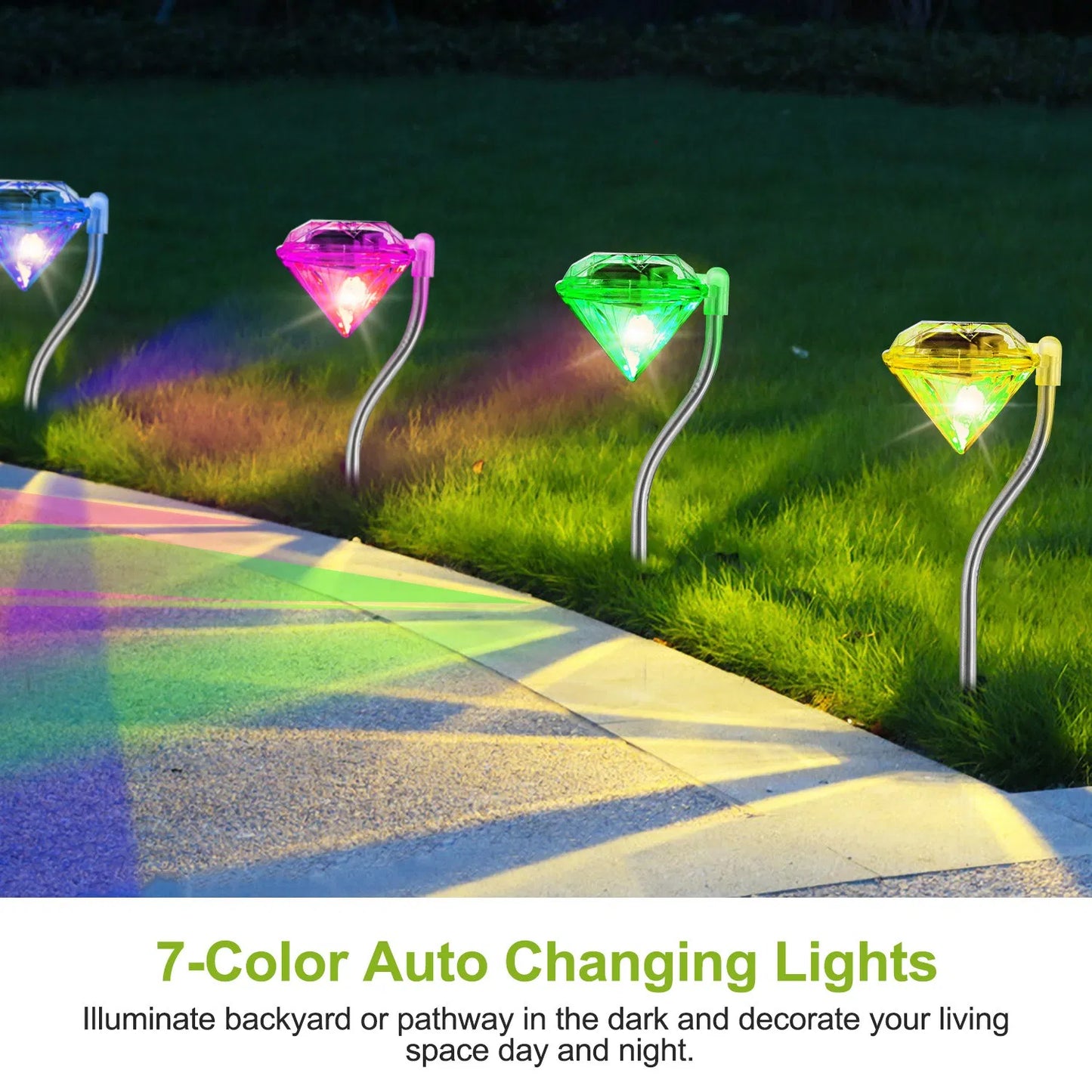 Diamond Solar Garden Lights
