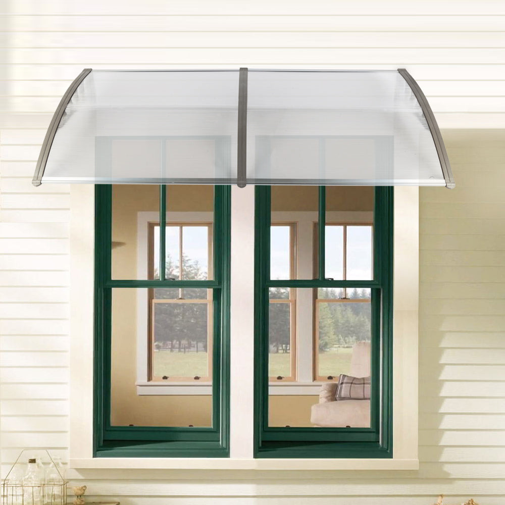 38×80” Door Awning Canopy – Polycarbonate Rain & Sun Protection