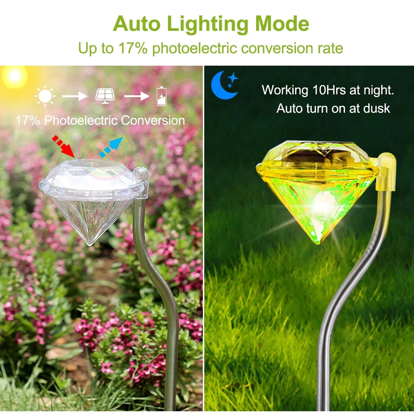 Diamond Solar Garden Lights