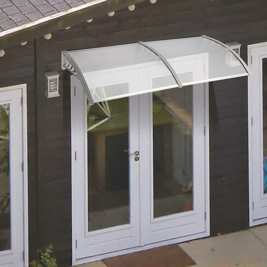 38×80” Door Awning Canopy – Polycarbonate Rain & Sun Protection