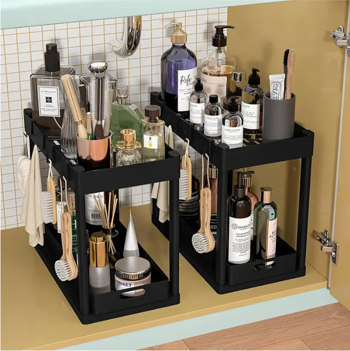 SlideSmart™ 2-Tier Under Sink Storage Organizer