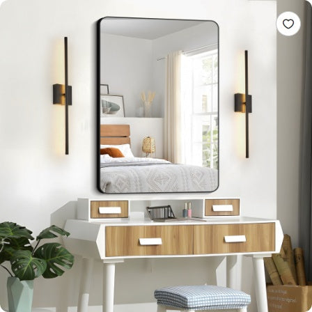 Modern Black LED Wall Lamp – Two-Way Soft Light